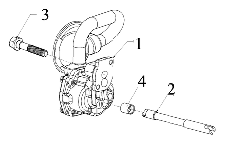 Engine Service Parts - Oil Pump Diagram and Parts List for 076138-00  Briggs and Stratton Generator